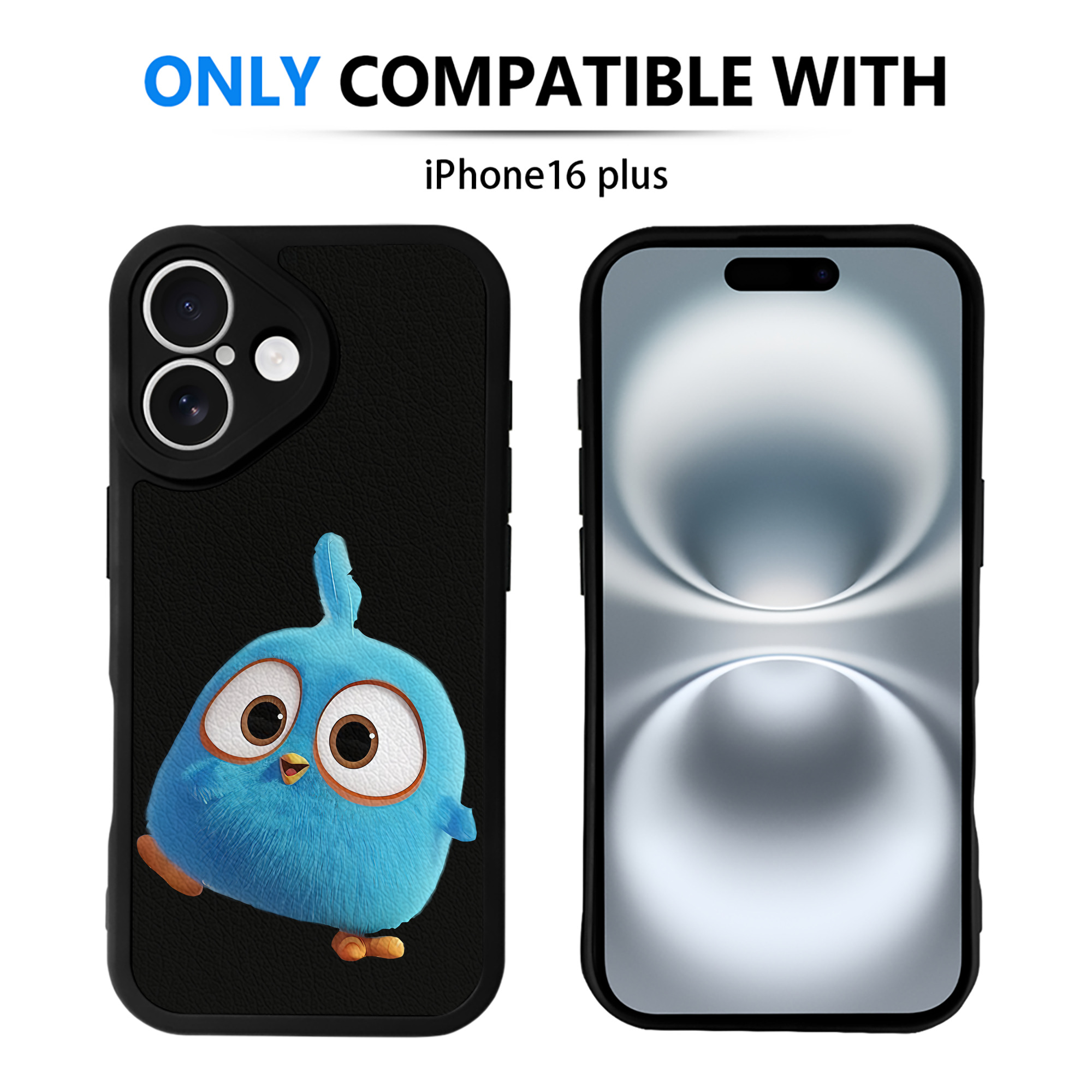（画像用） Angry Birds アングリーバード 【iPhone 16シリーズ対応】シリコンスマホケース（レザー調） 材質：シリコン